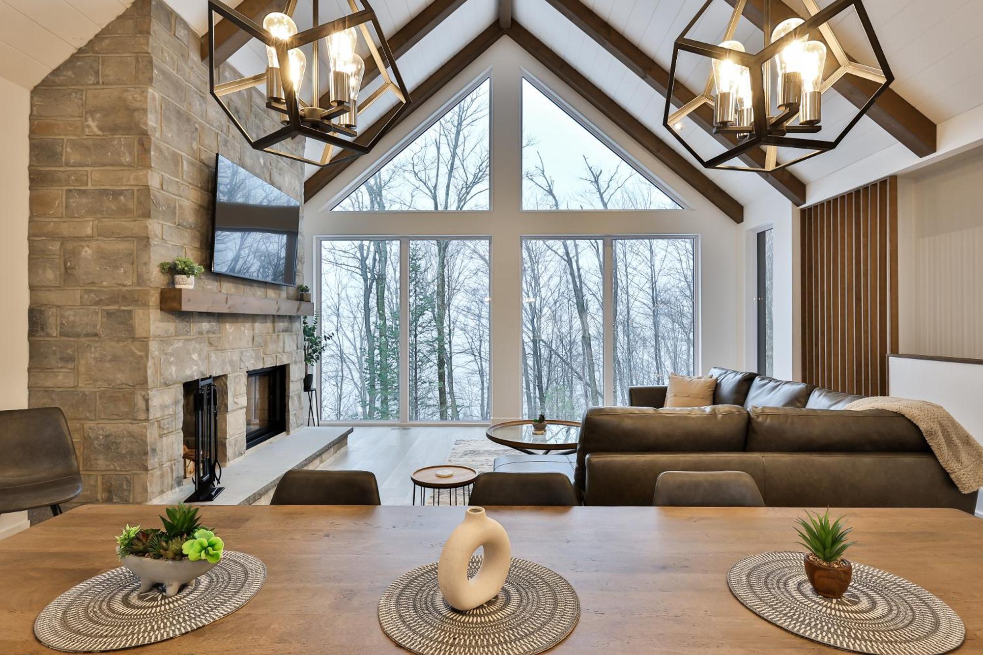 The Chic Shack - Golf, Ski, Spa Saint-Faustin エクステリア 写真